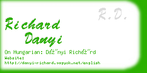 richard danyi business card